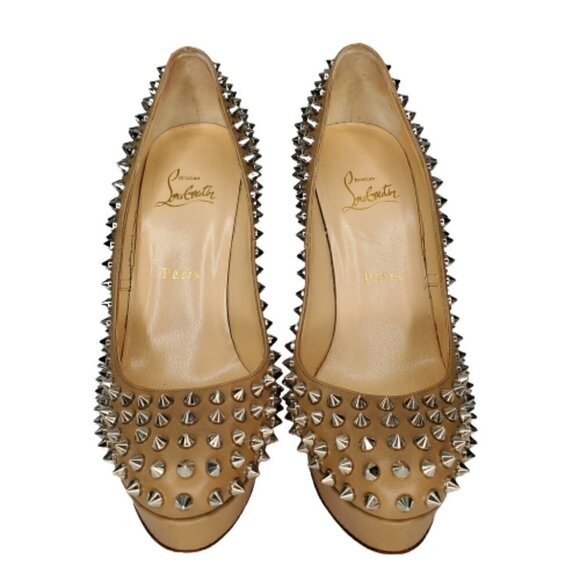 Christian Louboutin Bianca Spikes 140 Platform Pumps - Picture 2 of 6
